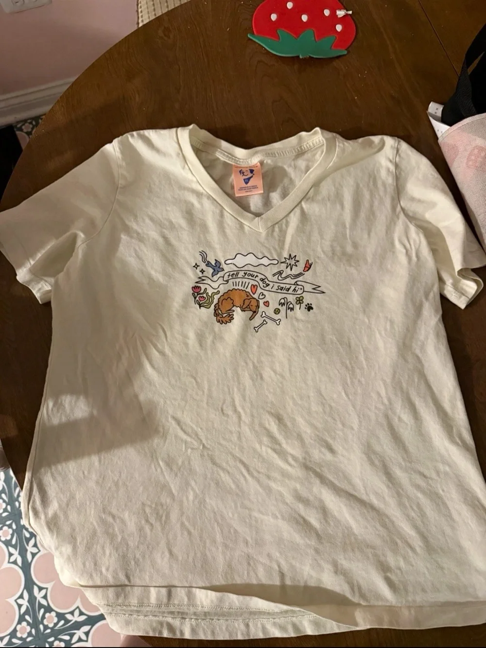 “Tell your dog I said hi” Dog Print Pet Tee XL